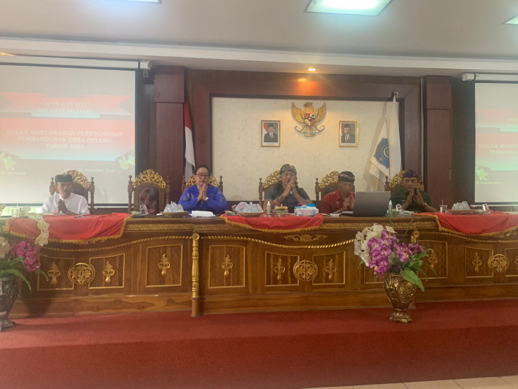 Musyawarah Perencanaan Pembangunan Desa (Musrenbangdes) , Penetapan Peta Jalan SDGS dan RKPDes Desa Petang Tahun 2023